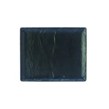 Creations Melamine Gastronorm Rectangle 12 3/4 in x 10 1/2 in Slate - Set of 12