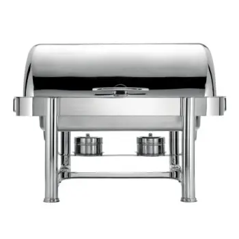 WNK HW/Buffet Oblong Roll Top Chafing Dish (Stackable incl Fd & Water Pan 27 in x 22 in x 19 in)