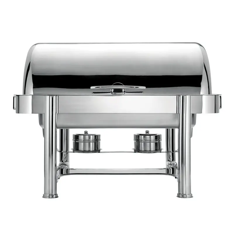WNK HW/Buffet Oblong Roll Top Chafing Dish (Stackable incl Fd & Water Pan 27 in x 22 in x 19 in)