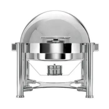 WNK HW/Buffet Round Roll Top Chafing Dish (Stackable) 21 in x 17 in x 19 in