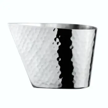 DW Haber Creamer Tear Drop Hammered (7 oz) Stainless Steel