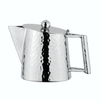 DW Haber Tea Pot Tear Drop Hammered (16 oz) Stainless Steel