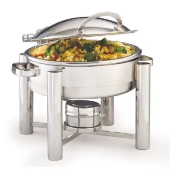 DW Haber Chafer Tempo 4 qt Round Hinged Stainless Steel