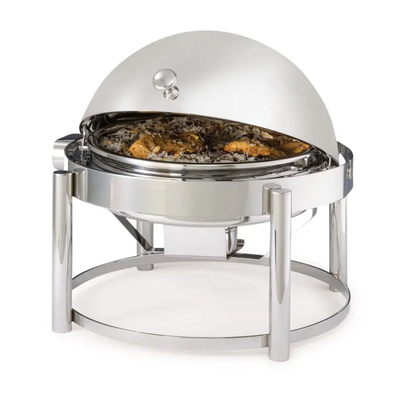DW Haber Chafer Tempo (2 Gal) Round Roll Top Stainless Steel