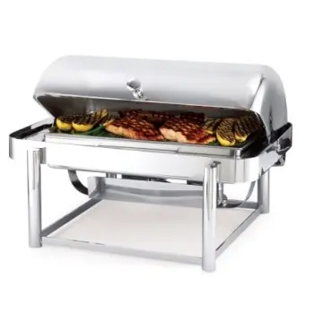 DW Haber Chafer Tempo (8 qt) Rectangle Roll Top Stainless Steel