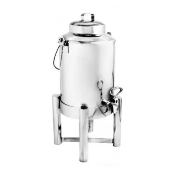 DW Haber Milk Dispenser Tempo 5 1/2 qt insulated with Ice Sleeve Stainless Steel