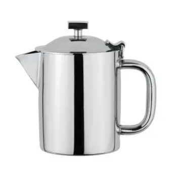 DW Haber Tea-Coffee Pot Tower Short Spout (14 oz) Stainless Steel