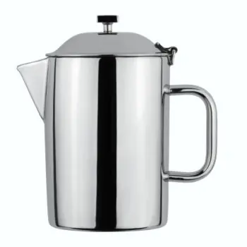 DW Haber Coffee Pot Tower insulated Short Spout (18 oz) Stainless Steel