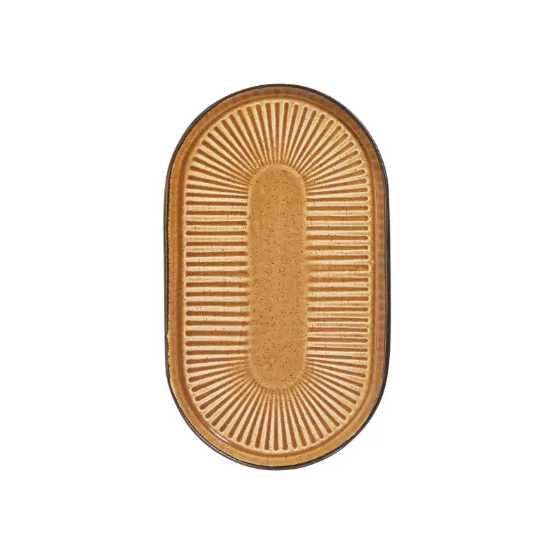 Porline Highlight Cinnamon Collection Sun Oval Platter 19 cm - Set of 24 Porline Highlight Cinnamon Collection Sun Oval Platter 19 cm - Set of 24