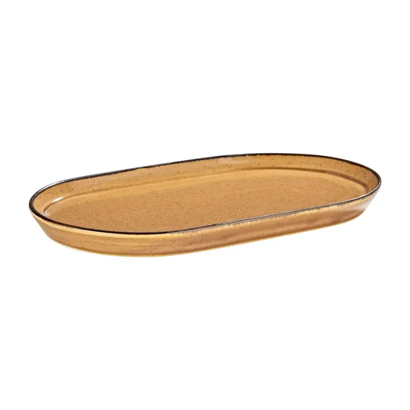 Porline Highlight Cinnamon Collection Oval Platter 19 cm - Set of 24 Porline Highlight Cinnamon Collection Oval Platter 19 cm - Set of 24