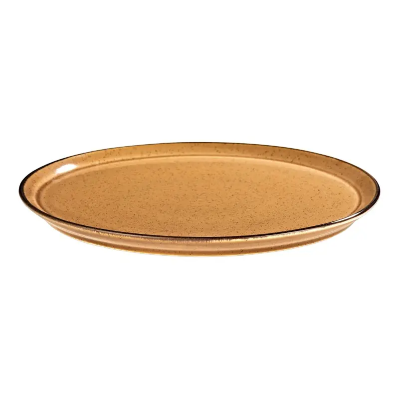 Porline Highlight Cinnamon Collection Flat Plate 28 cm - Set of 6