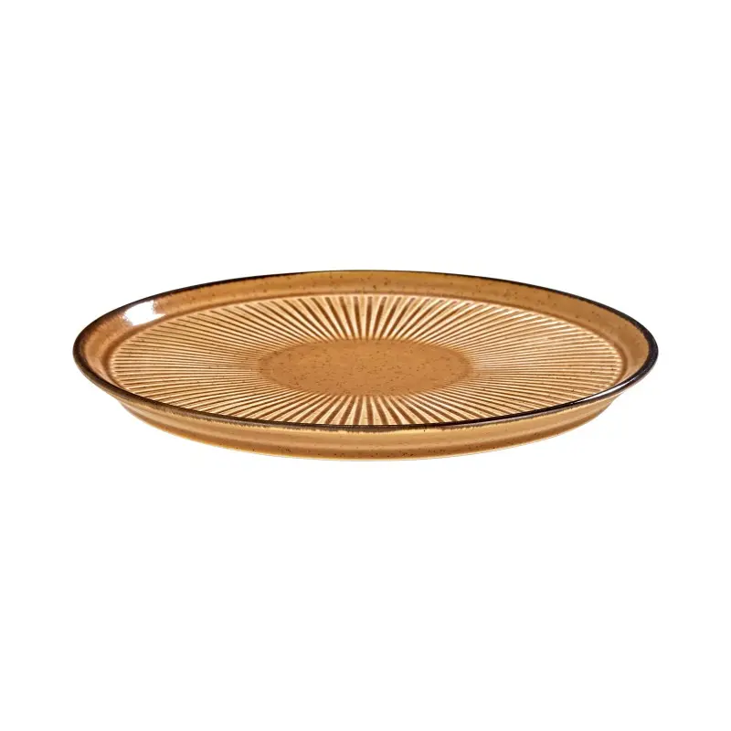 Porline Highlight Cinnamon Collection Sun Flat Plate 21 cm - Set of 12 Porline Highlight Cinnamon Collection Sun Flat Plate 21 cm - Set of 12