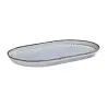 Porline highlight Breeze Collection Sun Oval Platter 14 cm - Set of 36