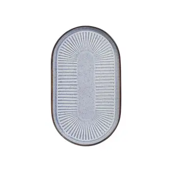 Porline highlight Breeze Collection Sun Oval Platter 28 cm - Set of 12