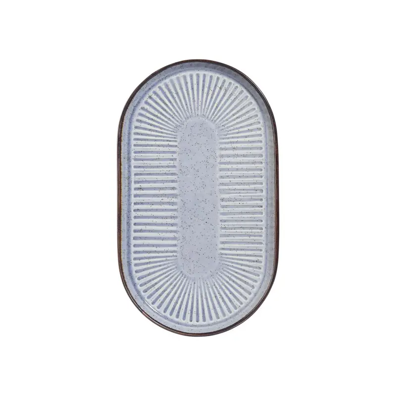 Porline highlight Breeze Collection Sun Oval Platter 28 cm - Set of 12