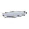 Porline highlight Breeze Collection Oval Platter 24 cm - Set of 12