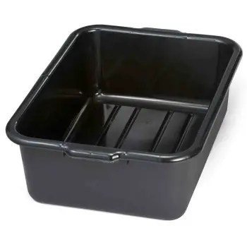Tablecraft Tote Box 6 Gallon 21.5"x15.75"x7" - Polyethylene (High Density Copolymer) - NSF - Set of 12