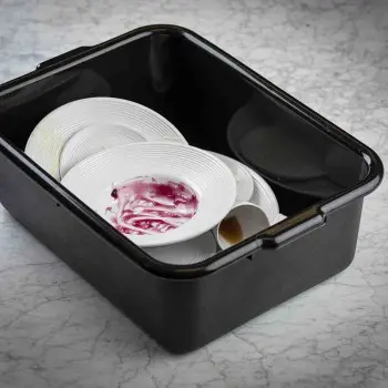 Tablecraft Tote Box 6 Gallon 21.5"x15.75"x7" - Polyethylene (High Density Copolymer) - NSF - Set of 12