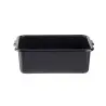 Tablecraft Tote Box 7 Gallon Black 21.5"x15.75"x7" - Polyethylene (High Density Copolymer) NSF - Palletized - NSF - Set