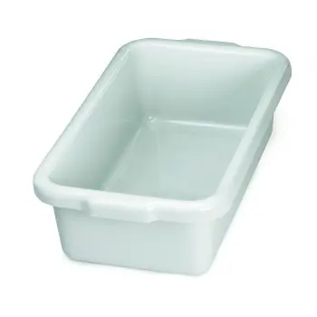 Tablecraft Tote Box 4 Gallon Gray 20.75"x12"x6.125" - Polyethylene (High Density Copolymer) - NSF - Set of 12