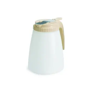 Tablecraft Dispenser 48 Oz. Almond 5"x5"x6.25" - Polyethylene (HDPE) - Set of 6