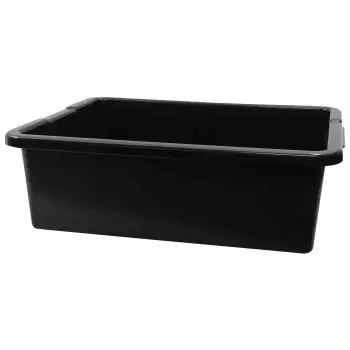 Tablecraft Tote Box 7.5 Gallon 21"x17"x7" - Polyethylene (High Density Copolymer) - NSF - Set of 6