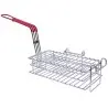 Tablecraft Burrito Fry Basket 22"x7"x10.5" - Nickel Plated (Over Steel)