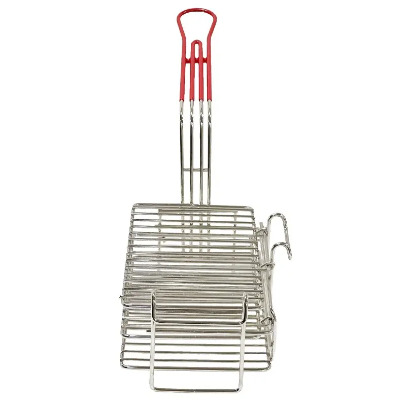 Tablecraft Burrito Fry Basket 22"x7"x10.5" - Nickel Plated (Over Steel)