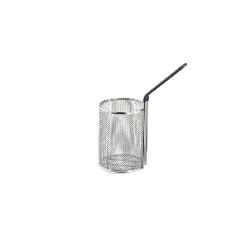 Tablecraft Round Pasta Basket 4.5"x4.5"x6" - Stainless Steel (18/8) - 4.5" dia x 6" - 5" Handle - Set of 2