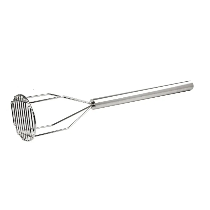 Tablecraft Round Potato Masher 5"x5"x24" - Stainless Steel (200 Series)