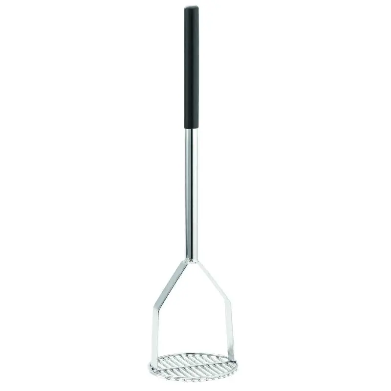 Tablecraft Round Potato Masher 6"x6"x24" - Chrome Plated (Over Metal)