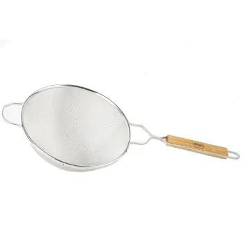 Tablecraft Double Mesh Strainer 23"x10.25"x4.5" - Tin Plated (Over Iron)