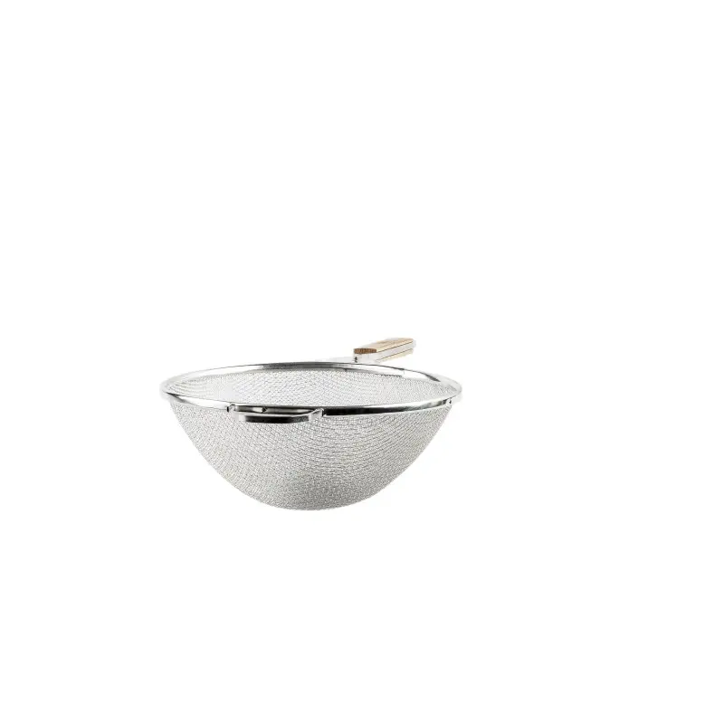 Tablecraft Double Mesh Strainer 23"x10.25"x4.5" - Tin Plated (Over Iron) Tablecraft Double Mesh Strainer 23"x10.25"x4.5" - Tin Plated (Over Iron)
