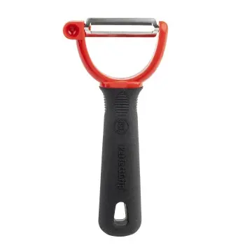 Tablecraft PerfectGrip Peeler - Straight Edge 1.125"x1.375"x7.25" - Stainless Steel (420J2) - NSF