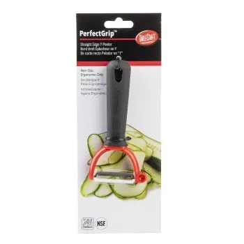 Tablecraft PerfectGrip Peeler - Straight Edge 1.125"x1.375"x7.25" - Stainless Steel (420J2) - NSF