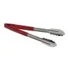 Tablecraft Tongs Red 12.375"x1.5"x1.25" - Stainless Steel (18/0) - NSF