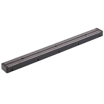Tablecraft Magnetic Knife Holder Black 18.75"x1"x1.75" - Acrylonitrile Butadiene Styrene (ABS)