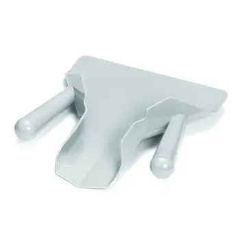 Tablecraft Dual Handle French Fry Scoop Gray 8.125"x9.125"x2" - Polypropylene (PP) - NSF