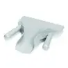 Tablecraft Dual Handle French Fry Scoop Gray 8.125"x9.125"x2" - Polypropylene (PP) - NSF