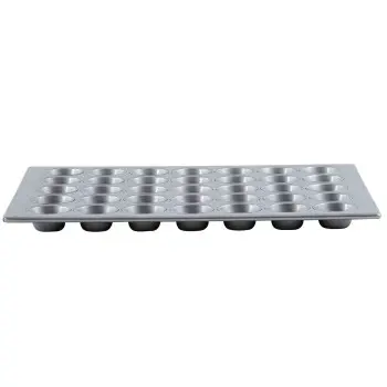 Aluminized Steel Muffin/Cupcake Pan 3.25 OZ 26"x18"x1.375" - 35 Cups (5 x 7) - Silicone Glazed Non-Stick Coating