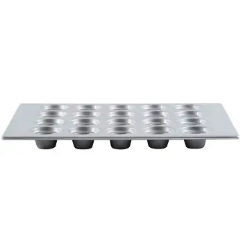 Aluminized Steel Large Crown Muffin Pan 6 Oz. 26"x18"x2" - 20 Cups (4 x 5) - Silicone Glazed Non-Stick Coating