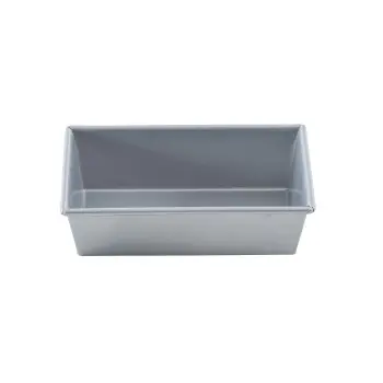 Aluminized Steel Loaf Bread Pan 9.5"x5"x2.75" - Inside Dim. 9 x 4.5 x 2.75" - Non-Stick Silicone Glaze