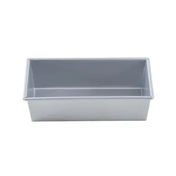 Aluminized Steel Loaf Bread Pan 10.5"x5.5"x2.75" - Inside Dim. 10 x 5 x 2.75" - Non-Stick Silicone Glaze