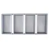 Aluminized Steel 4-Loaf Strapped Bread Pan 21"x9.5"x2.75" - 8.5 x 4.5 x 2.75" Pans - Non-Stick Silicone Glaze