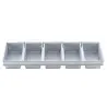 Aluminized Steel 6-Loaf Strap Bread Pan 25.75"x6"x2.25" - 5.5 x 3 x 2.25" Pans - Non-Stick Silicone Glaze