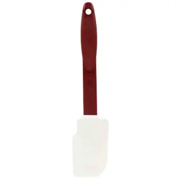 Tablecraft High Heat Spatula Red 10.375"x2.089"x.5" - Silicone - NSF