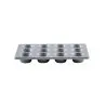 Aluminized Steel Muffin/Cupcake Pan 3.25 OZ 13.75"x10.5"x1.375" - 12 Cups (3 x 4) - Silicone Glazed Non-Stick Coating