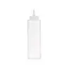 Tablecraft Squeeze Bottle 12 Oz. Clear 2.31"x2.31"x8.43" - Polyethylene (LDPE) 38mm - Standard TipTop - Set of 12