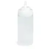Tablecraft Widemouth Squeeze Bottle 16 Oz. Clear - Polyethylene (LDPE) 63mm - Standard TipTop - NSF - Set of 24