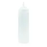 Tablecraft Widemouth Squeeze Bottle 24 Oz. Clear - Polyethylene (LDPE) 63mm - Wide TipTop - NSF - Set of 12